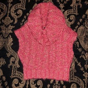 Sparkly knit cowl neck crop top by Bebe size xs ✨
